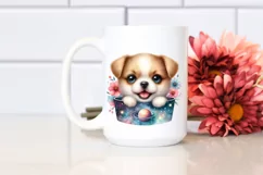 Cute Babydog Cosmos Pocket Clipart Product Image 2