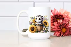 Watercolor Cute Baby Dragon PNG Product Image 2