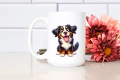 Crazy Looking Bernese Mountain Dog Furrm | Sublimation | Product Image 2