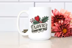 Retro Love Christmas Png Product Image 2