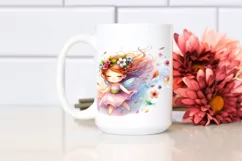 Colorful Fairy Tumbling Petals Clipart Product Image 2