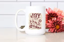 Retro Joy Unicorn Santa Hat Png Product Image 2