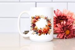 Vibrant Abstract Frame with Orange Roses | Sublimation | Product Image 2
