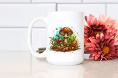 Detailed Stained Mushroom PNG Product Image 2
