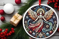 Round Christmas Ornament Sublimation|Clipart Product Image 1