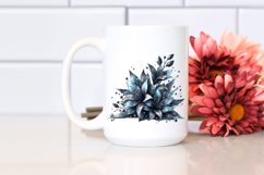 Glass Lobelia with Metalic Insertions Watercolor Splash Product Image 2