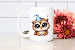 Baby Owl Party Hat | Confused Goofy Smile | Sublimation Product Image 2