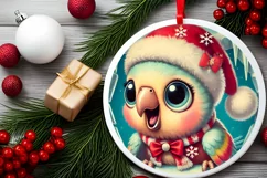 Round Christmas Ornament Sublimation|Clipart Product Image 1