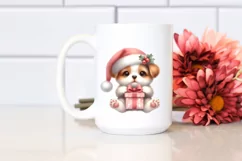 Pastel Vintage Cute Puppy PNG Product Image 2