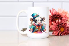 Colorful Baby Cow with Polonaise Dancer&#039;s Costume, PNG Product Image 2