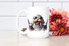 Funny Cute Walrus Portrait Smiling with Sunglasses | Product Image 2