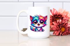 Colorful Baby Kitten Cartoon Clipart Product Image 2