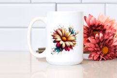 Abstract Stained Daisy Sublimation Clipart Product Image 2