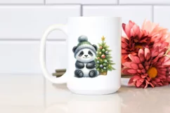 Cute Baby Panda Christmas PNG Product Image 2