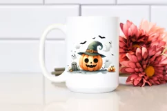 Funny Halloween Pumpkin Clipart PNG Product Image 2