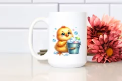 Colorful Small Baby Chicken PNG Product Image 2