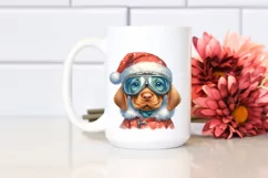 Expressive Vizsla in Winter Attire PNG Product Image 2