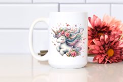 Cute Baby Unicorn Tumbling Spring | Clipart Product Image 2