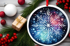 Round Christmass Ornament PNG Product Image 2