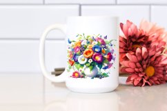 Vibrant Colorful Vase Morning Glory Product Image 2