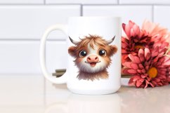 Expressive Highland Cow PNG Product Image 2