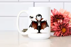 Funny Halloween Vampire Clipart, PNG Product Image 2