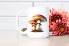 detailed Pastel Mushroom PNG Product Image 2