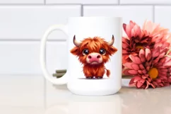 Expressive Highland Cow PNG Product Image 2