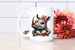 Detailed Rhino Vintage Look Clipart Product Image 2