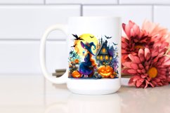 Witch Halloween Watercolor Clipart Product Image 2