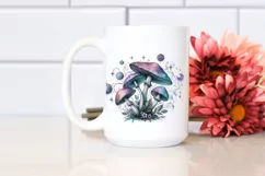 Detailed Mystical Celestial Mushroom PNG Product Image 2