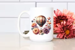 Vintage Hot Air Balloon PNG Product Image 2
