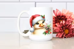 High Baby Duck with Santa Hat PNG Product Image 2