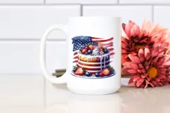 Vintage Cake,USA Flag | Sublimation | Clipart Product Image 2