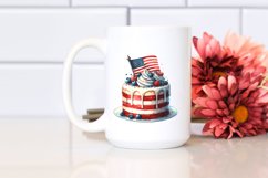 Vintage Cake,USA Flag | Sublimation | Clipart Product Image 2