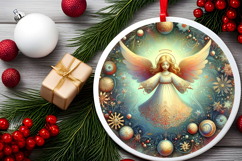 Round Christmass Ornament PNG Product Image 2