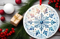 Round Christmass Ornament PNG Product Image 2