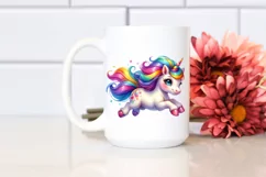 Running Baby Unicorn Funny PNG Product Image 2