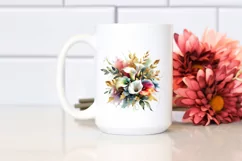Colorful Abstract Bouquet with Calla Lily | Watercolor Art Product Image 2