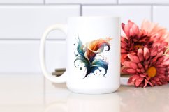 Abstract Calla Lily,White Splash | Sublimation | Clipart Product Image 2