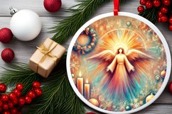 Round Christmas Ornament Sublimation|Clipart Product Image 1