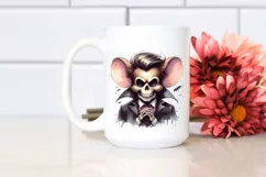 Vampire Skull with Hair Inspired by Jerry the Mouse PNG Product Image 2