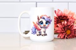 Baby Poney Dove Watercolor Funny | Sublimation | Clipart Product Image 2