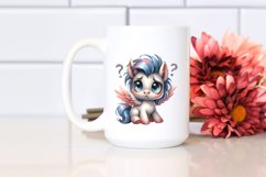 Baby Poney Dove Watercolor Funny | Sublimation | Clipart Product Image 2