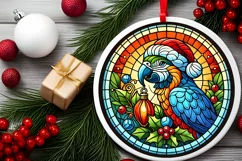 Round Christmas Ornament Sublimation|Clipart Product Image 1