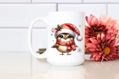Cute Baby Bird Christmas PNG Product Image 2