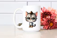 Baby Cat es Boots Watercolor | Sublimation | Clipart Product Image 2
