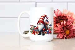 Vintage Gnome,USA Flag | Sublimation | Clipart Product Image 2