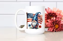 Vintage Gnome,USA Flag | Sublimation | Clipart Product Image 2