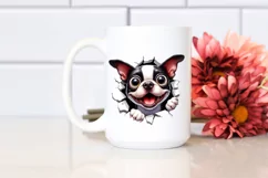 Funny Boston Terrier Watercolor Clipart Product Image 2